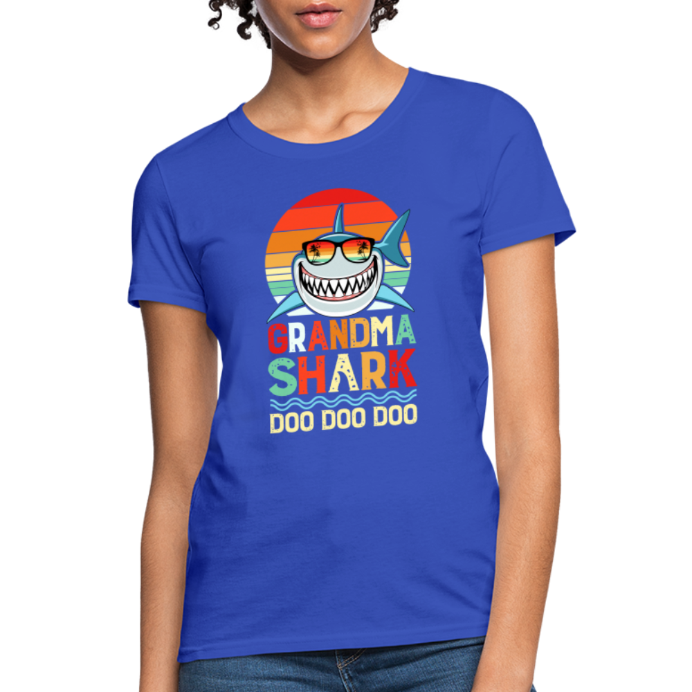 Grandma Shark Doo Doo Doo Women's T-Shirt - royal blue