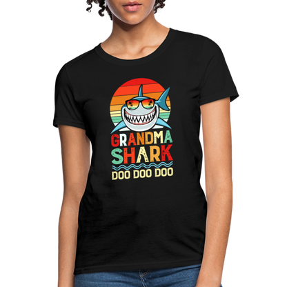 Grandma Shark Doo Doo Doo Women's T-Shirt - black