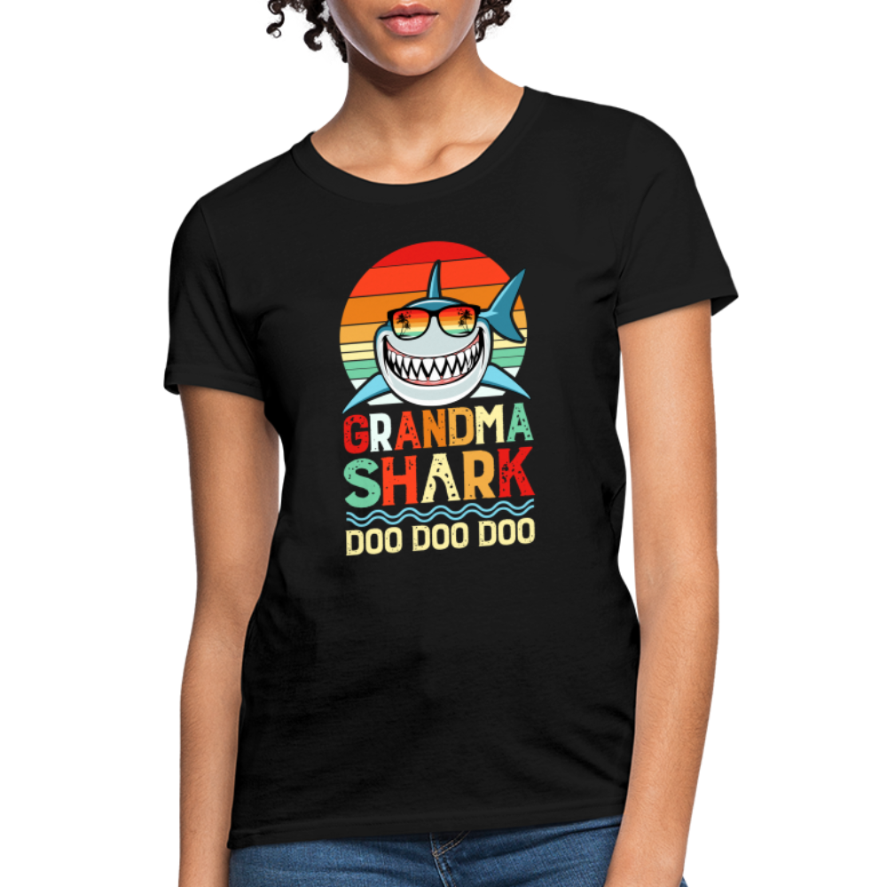 Grandma Shark Doo Doo Doo Women's T-Shirt - black