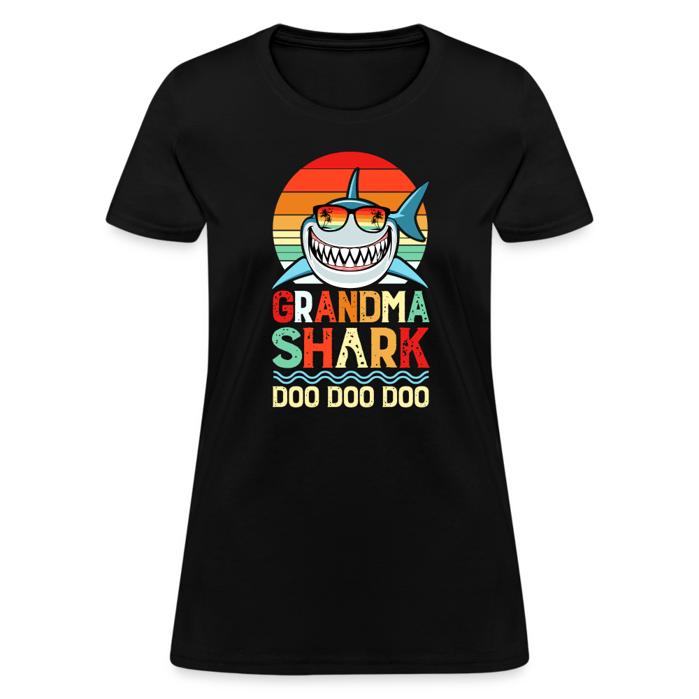 Grandma Shark Doo Doo Doo Women's T-Shirt - black