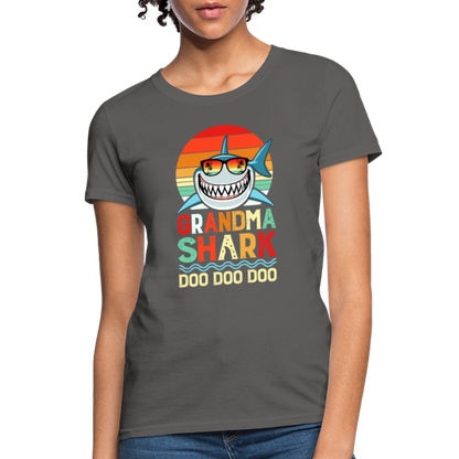 Grandma Shark Doo Doo Doo Women's T-Shirt - charcoal