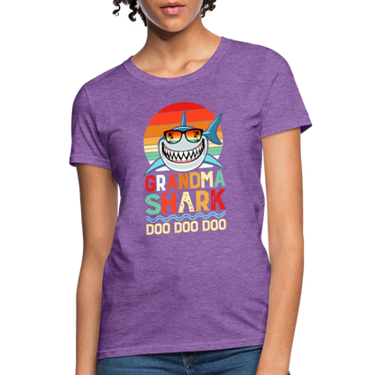 Grandma Shark Doo Doo Doo Women's T-Shirt - purple heather