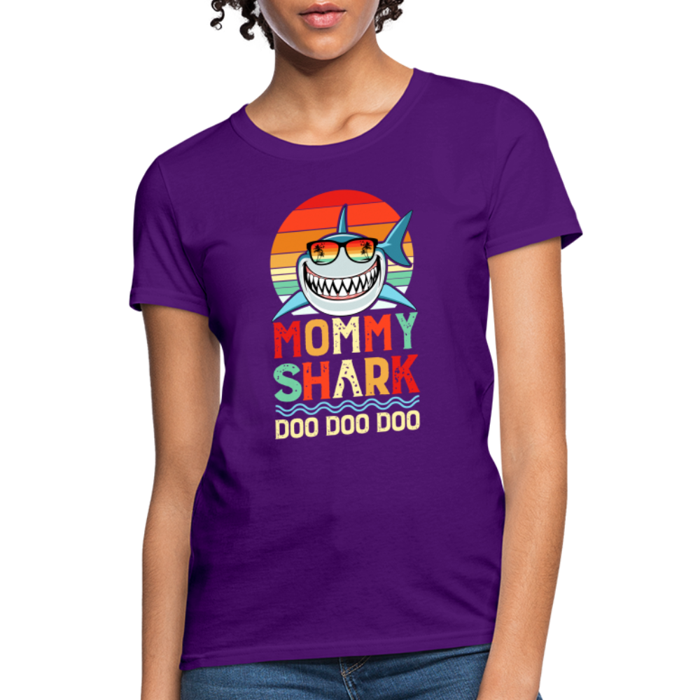 Mommy Shark Doo Doo Doo T-Shirt - purple