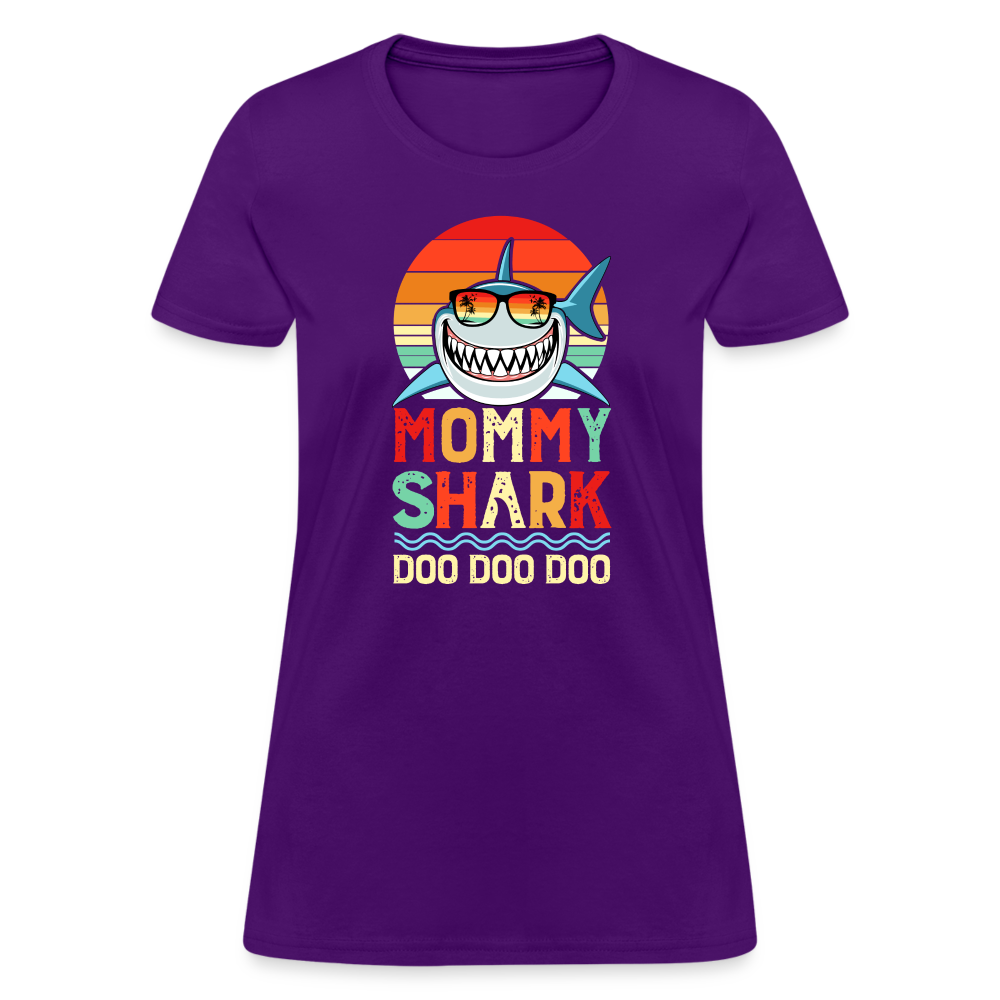 Mommy Shark Doo Doo Doo T-Shirt - purple
