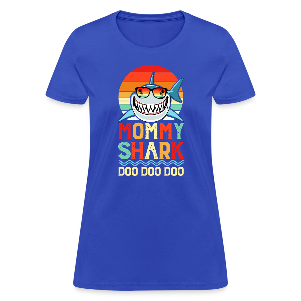 Mommy Shark Doo Doo Doo T-Shirt - royal blue