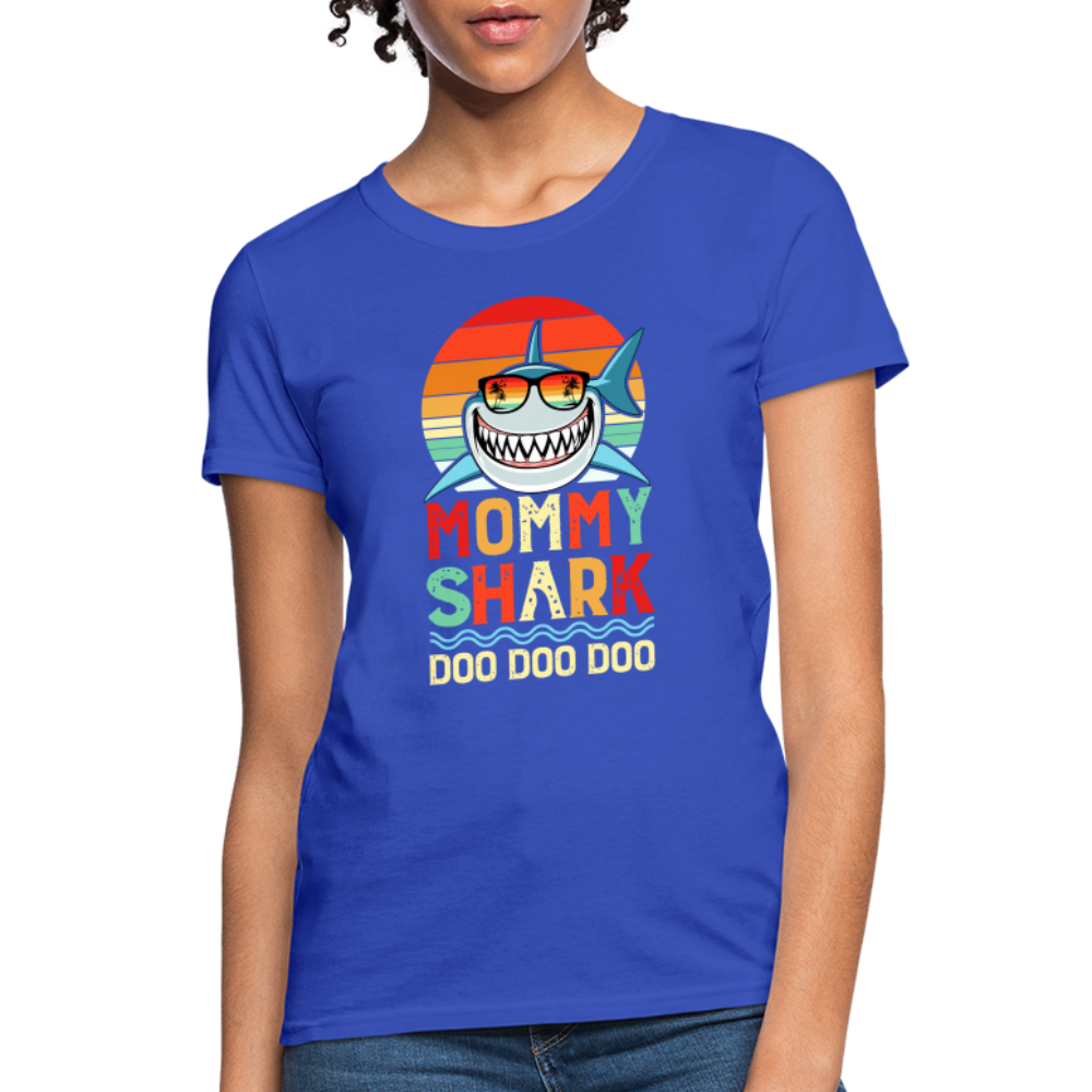 Mommy Shark Doo Doo Doo T-Shirt - royal blue
