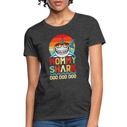 Mommy Shark Doo Doo Doo T-Shirt - heather black