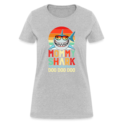 Mommy Shark Doo Doo Doo T-Shirt - heather gray
