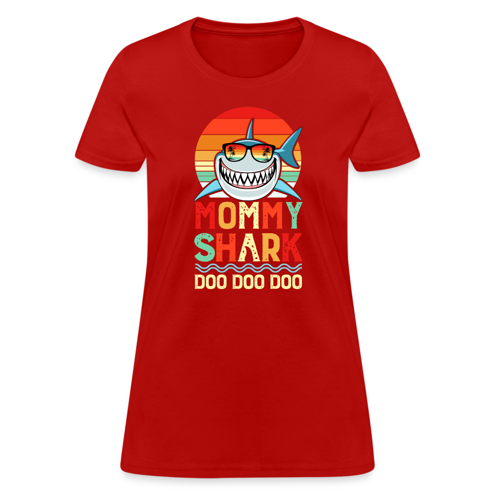 Mommy Shark Doo Doo Doo T-Shirt - red