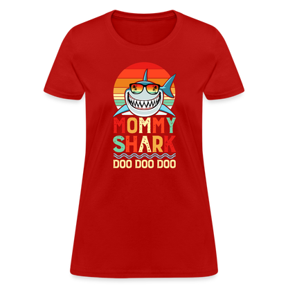 Mommy Shark Doo Doo Doo T-Shirt - red