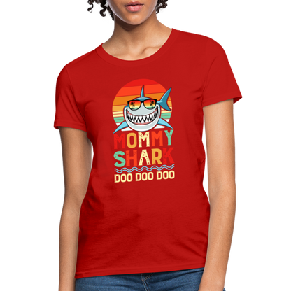 Mommy Shark Doo Doo Doo T-Shirt - red