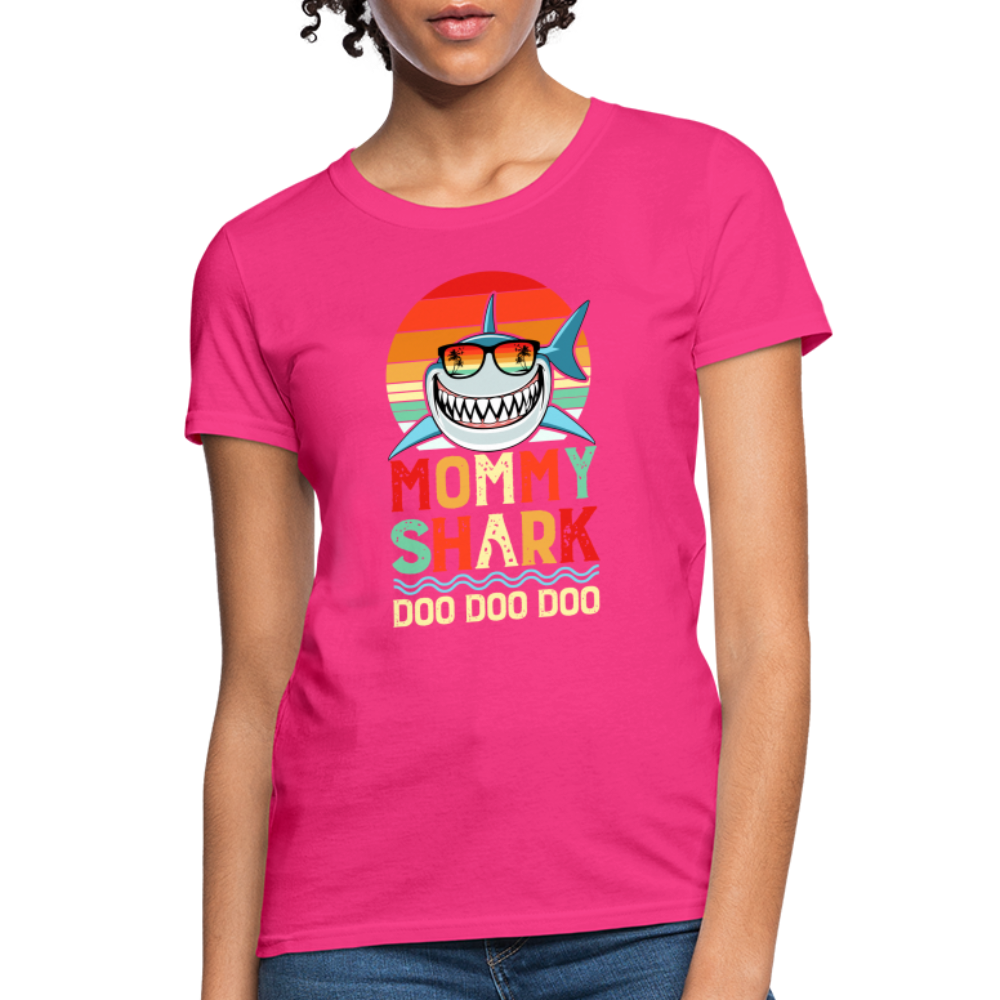 Mommy Shark Doo Doo Doo T-Shirt - fuchsia