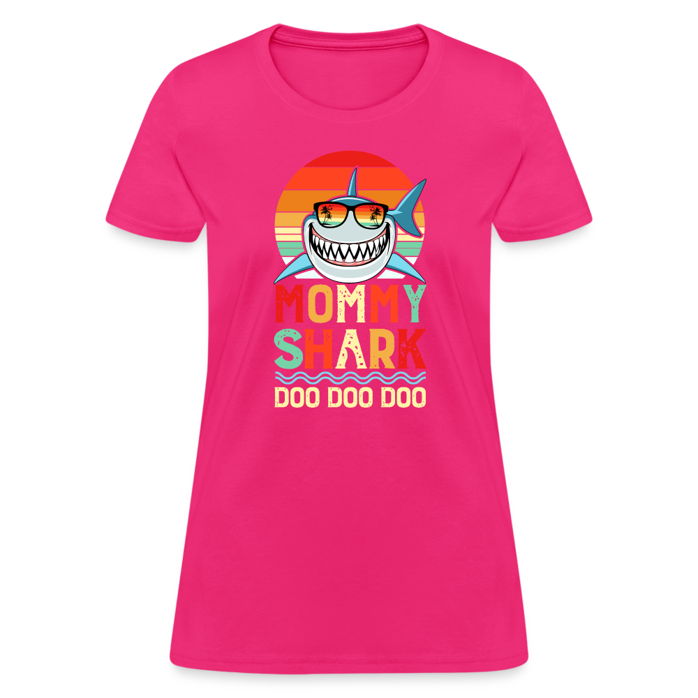 Mommy Shark Doo Doo Doo T-Shirt - fuchsia