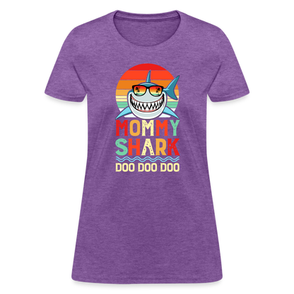 Mommy Shark Doo Doo Doo T-Shirt - purple heather