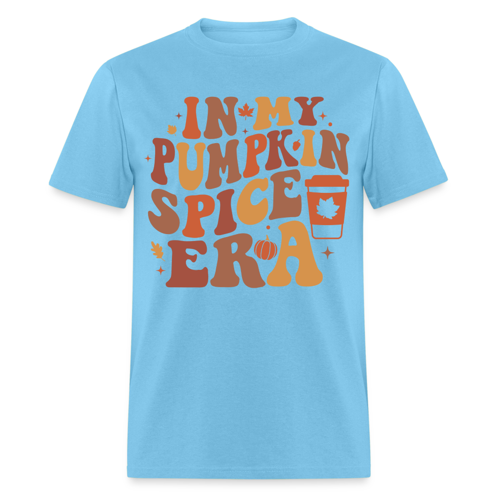 In My Pumpkin Spice Era T-Shirt - aquatic blue
