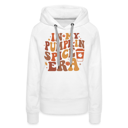 In My Pumpkin Spice Era Women’s Premium Hoodie - white