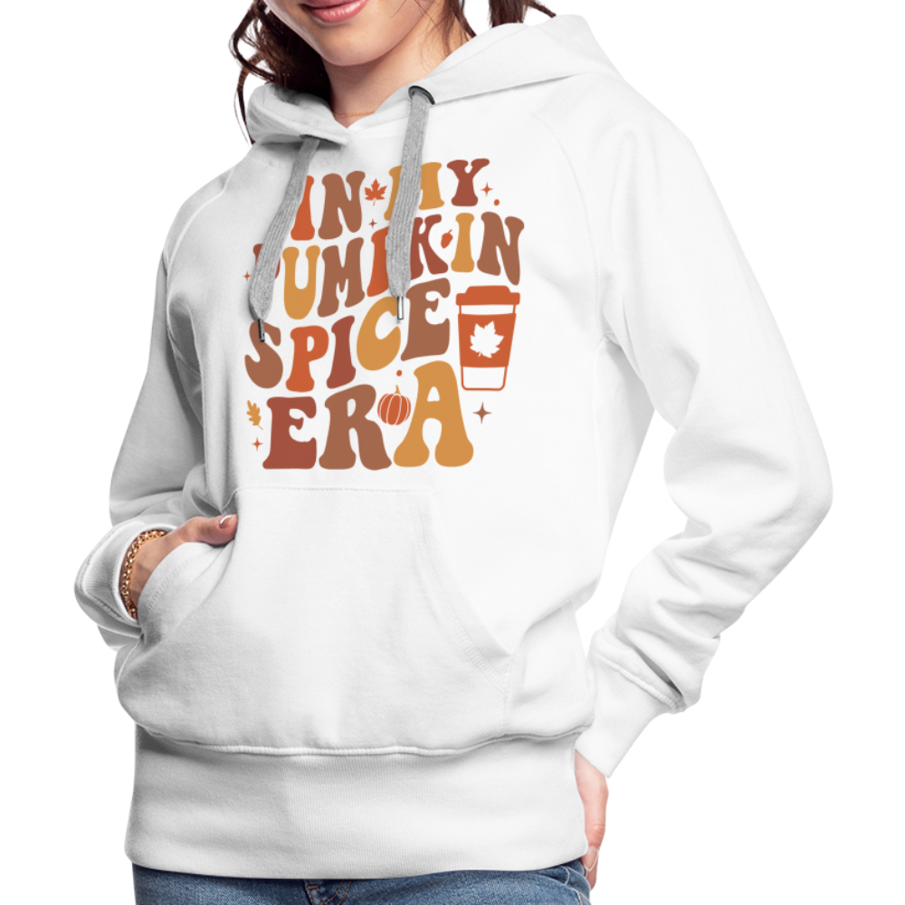 In My Pumpkin Spice Era Women’s Premium Hoodie - white