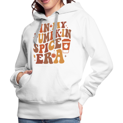 In My Pumpkin Spice Era Women’s Premium Hoodie - white