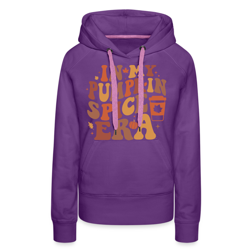 In My Pumpkin Spice Era Women’s Premium Hoodie - purple 