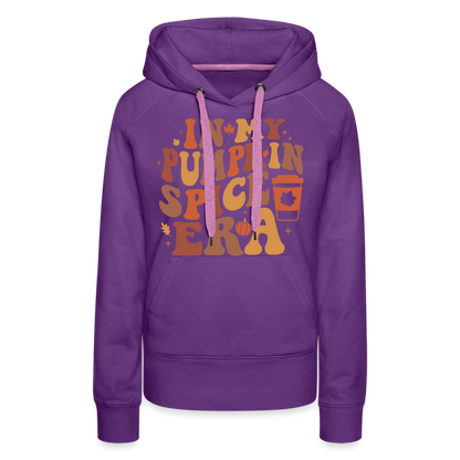 In My Pumpkin Spice Era Women’s Premium Hoodie - purple 