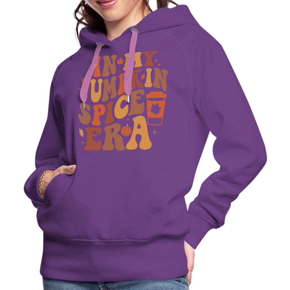 In My Pumpkin Spice Era Women’s Premium Hoodie - purple 