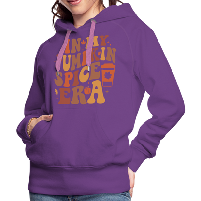 In My Pumpkin Spice Era Women’s Premium Hoodie - purple 