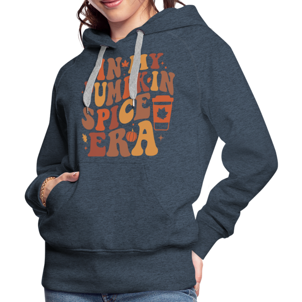 In My Pumpkin Spice Era Women’s Premium Hoodie - heather denim