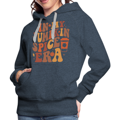 In My Pumpkin Spice Era Women’s Premium Hoodie - heather denim