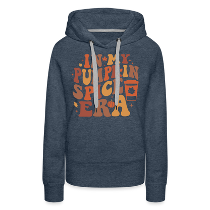 In My Pumpkin Spice Era Women’s Premium Hoodie - heather denim