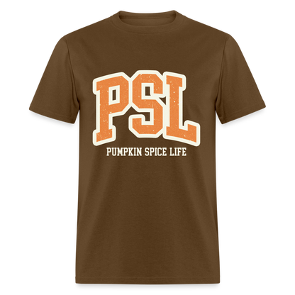 PSL Pumpkin Spice Life T-Shirt - brown