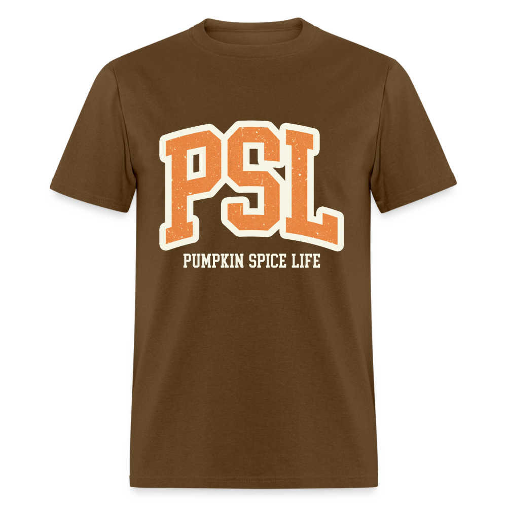 PSL Pumpkin Spice Life T-Shirt - brown