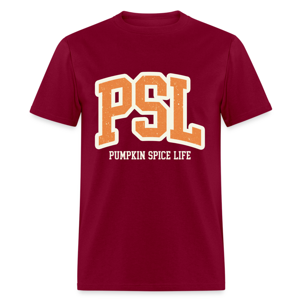 PSL Pumpkin Spice Life T-Shirt - burgundy