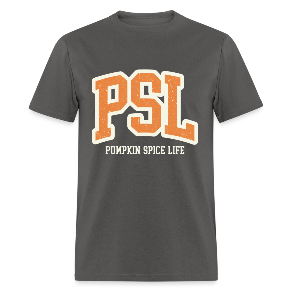 PSL Pumpkin Spice Life T-Shirt - charcoal
