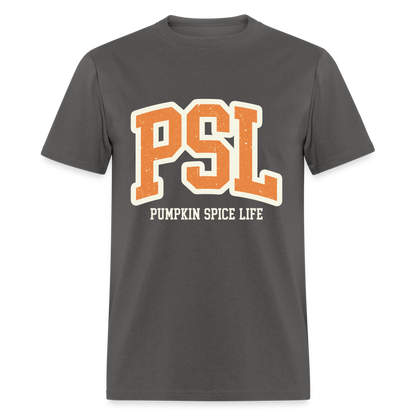 PSL Pumpkin Spice Life T-Shirt - charcoal