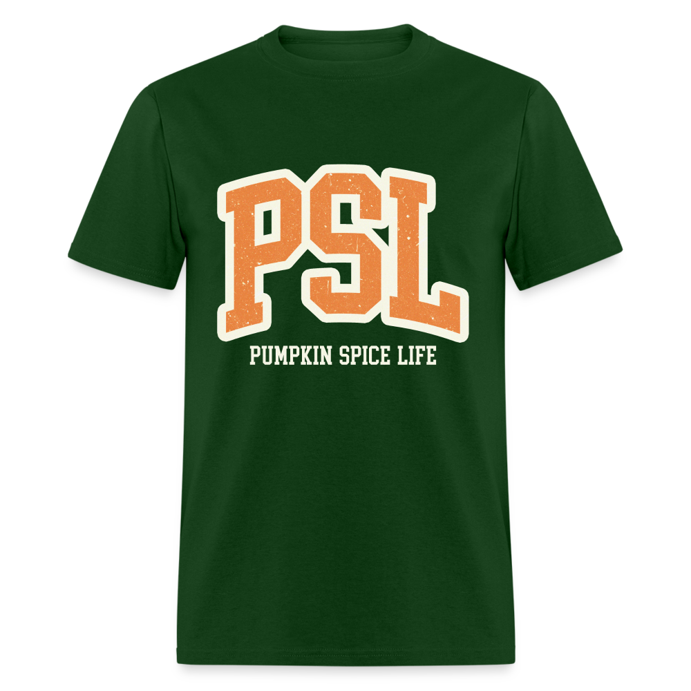PSL Pumpkin Spice Life T-Shirt - forest green