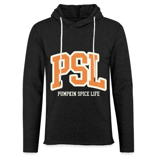 PSL Pumpkin Spice Life Lightweight Terry Hoodie - charcoal grey