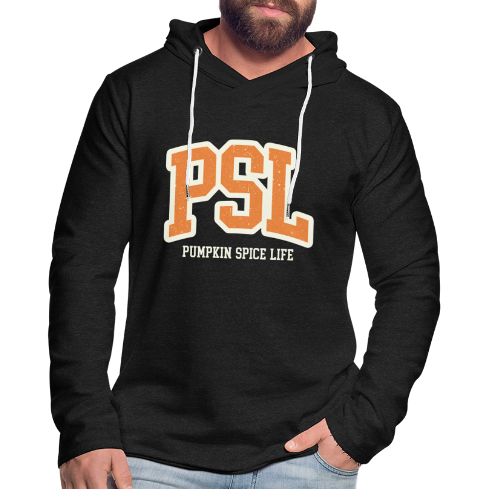 PSL Pumpkin Spice Life Lightweight Terry Hoodie - charcoal grey