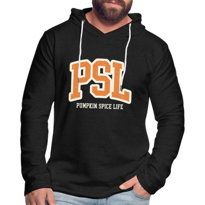 PSL Pumpkin Spice Life Lightweight Terry Hoodie - charcoal grey