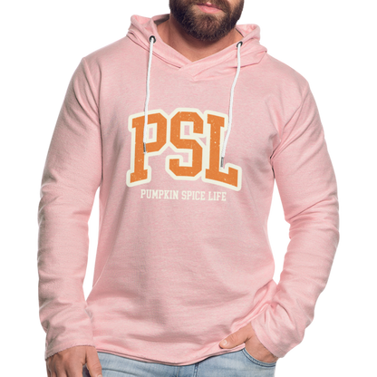 PSL Pumpkin Spice Life Lightweight Terry Hoodie - cream heather pink