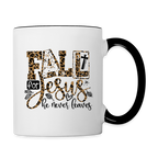 Fall for Jesus He Never Leaves Coffee Mug