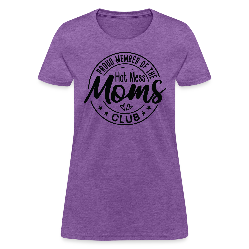 Proud Member of the Hot Mess Moms Club Women's T-Shirt - purple heather