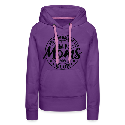 Proud Member of the Hot Mess Moms Club Premium Hoodie - purple 