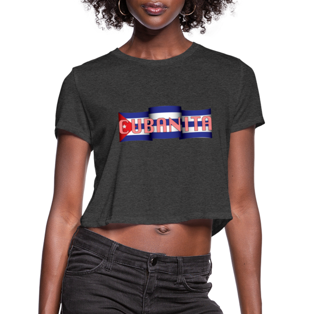 Cubanita Crop Top - deep heather