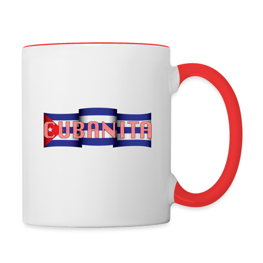 Cubanita Coffee Mug - white/red