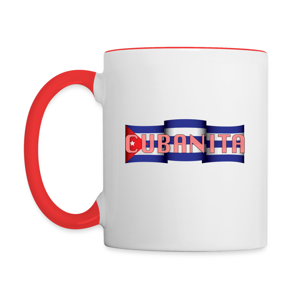 Cubanita Coffee Mug - white/red