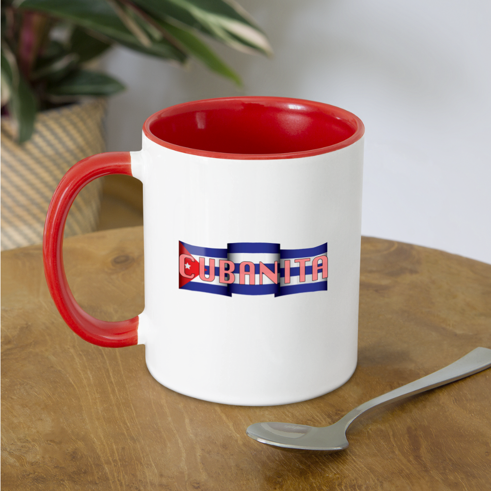 Cubanita Coffee Mug - white/red