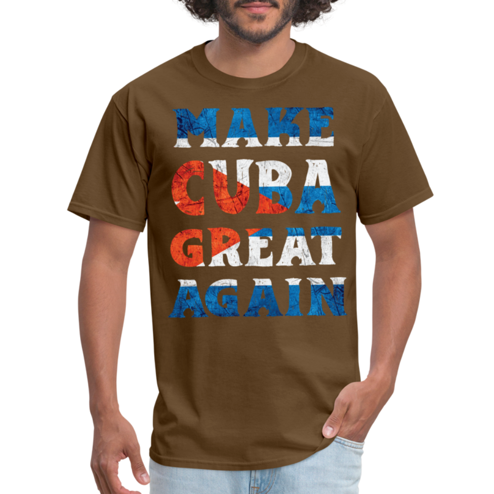 Make Cuba Great Again T-Shirt - brown