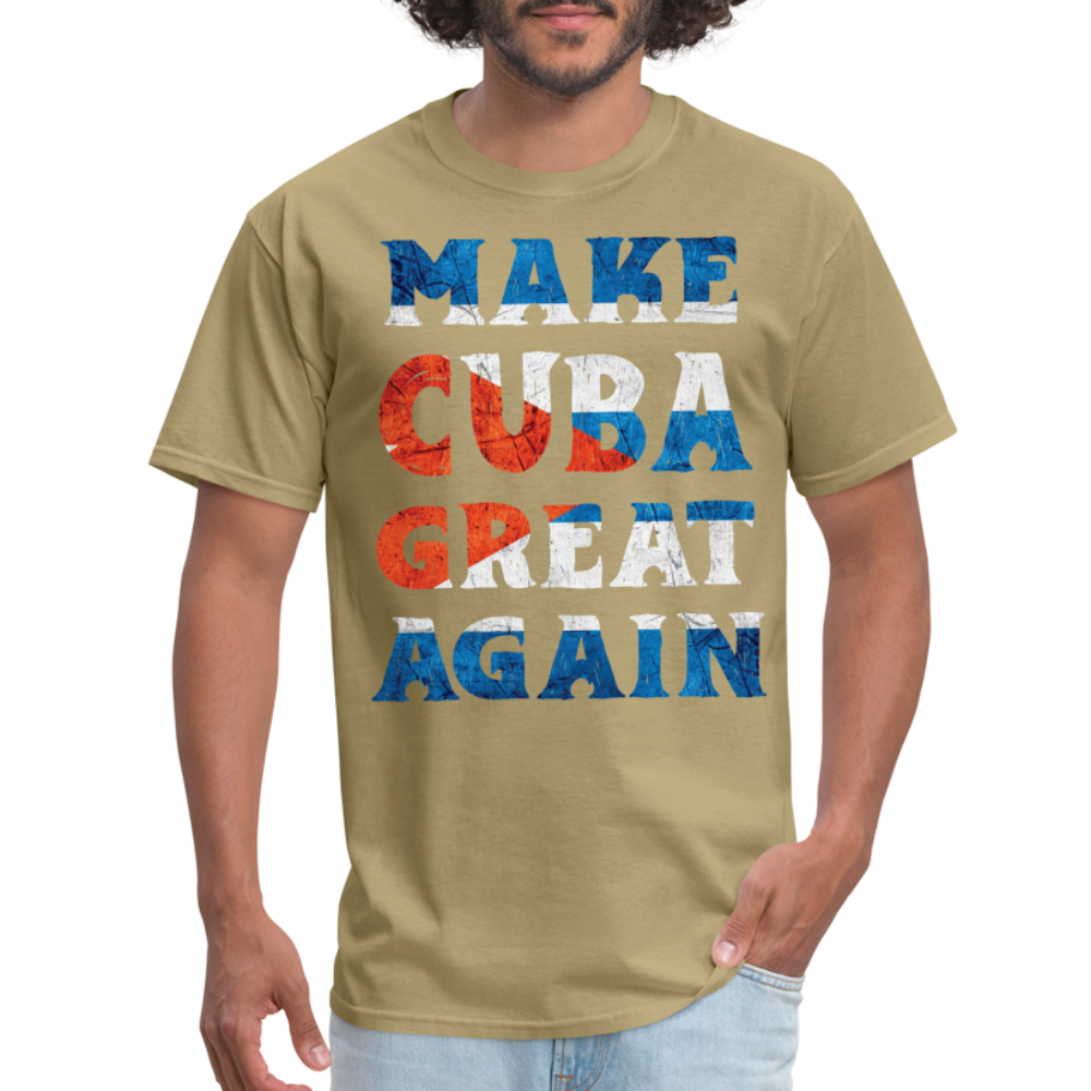 Make Cuba Great Again T-Shirt - khaki