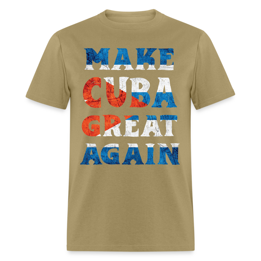 Make Cuba Great Again T-Shirt - khaki