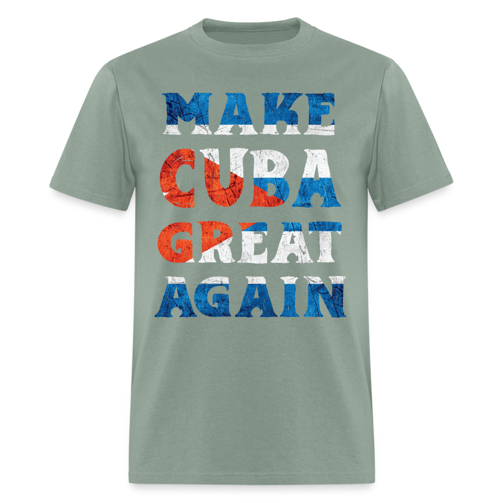 Make Cuba Great Again T-Shirt - sage
